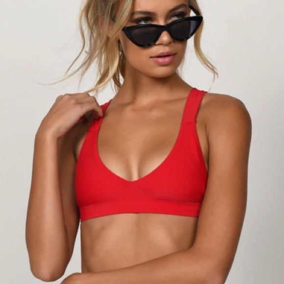 Tobi Other - Red bikini top- from Tobi - size Medium